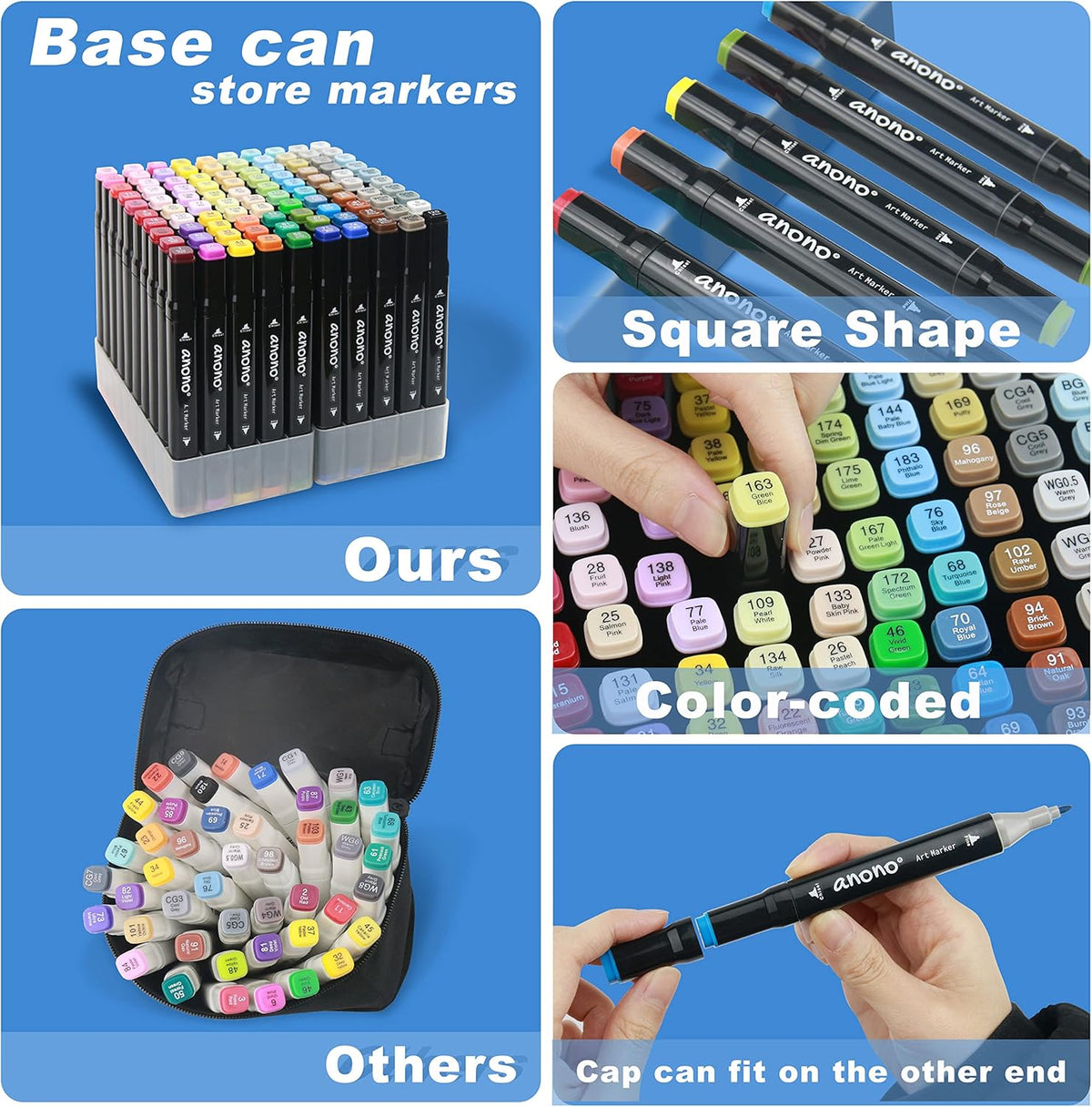 80 Colors Dual Tip Art Markers G87486