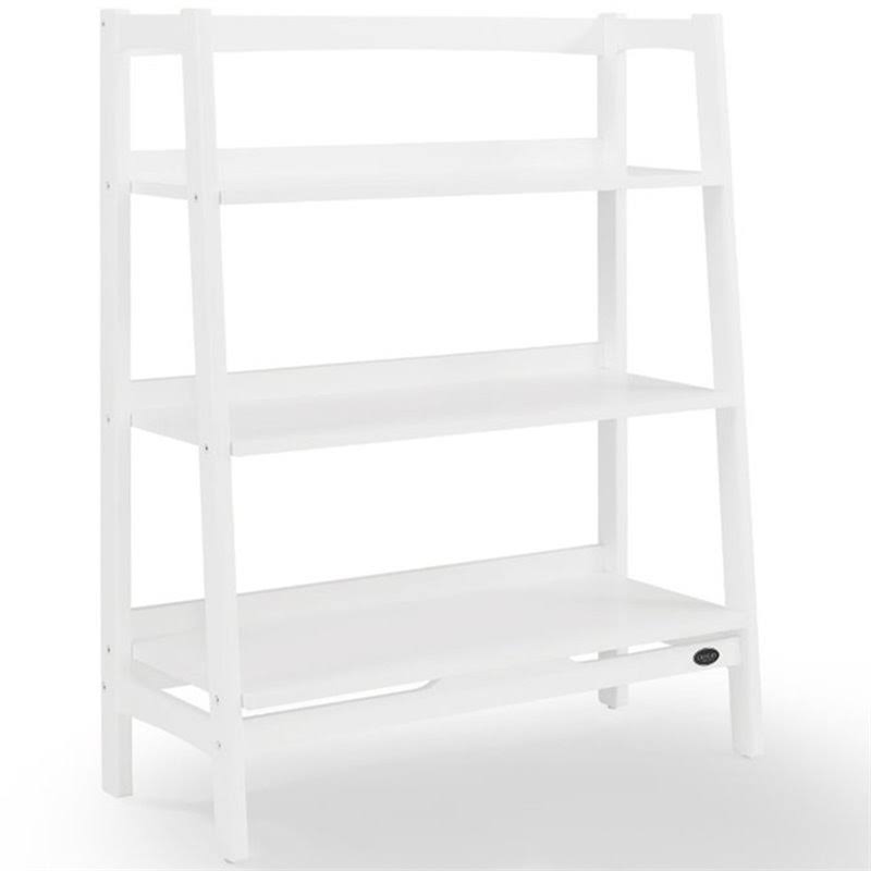 White 3 Shelf Ladder Bookcase D566