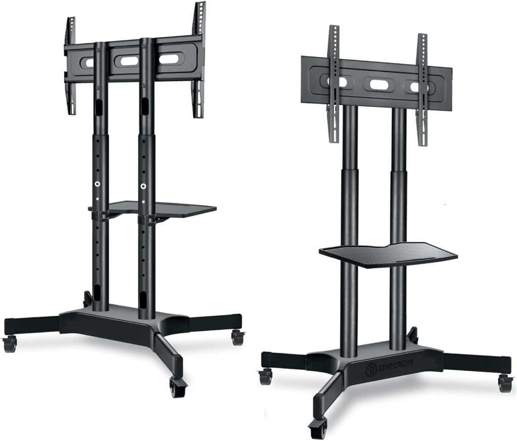 Mobile TV Stand for 40 to 65 Inch TV with Wheels Shelves N8725