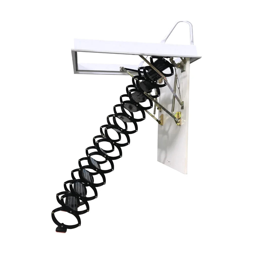 Black 13 Steps Telescopic Ladder Z993397