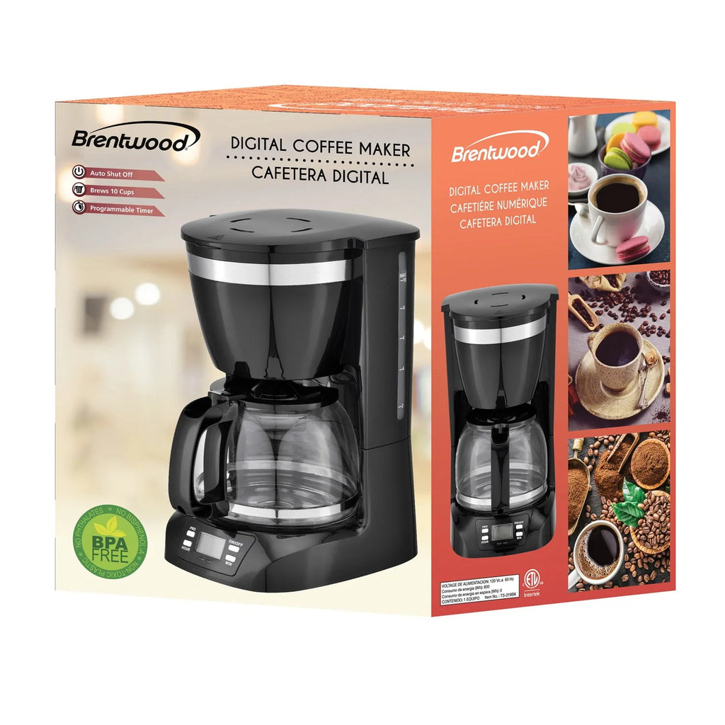10 Cup Digital Coffee Maker Black L3930