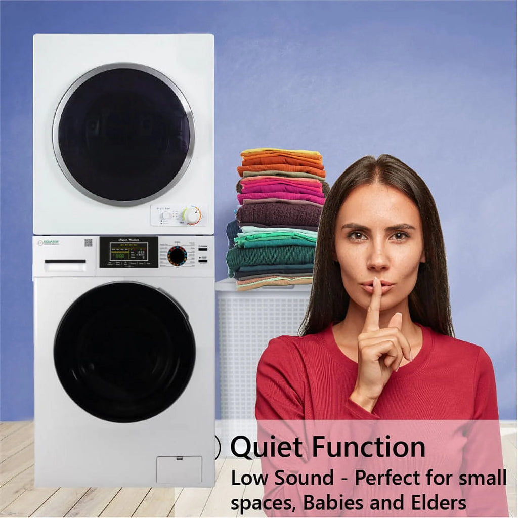 110V 18lbs Washer and Vented 3.5cf Dryer N8025