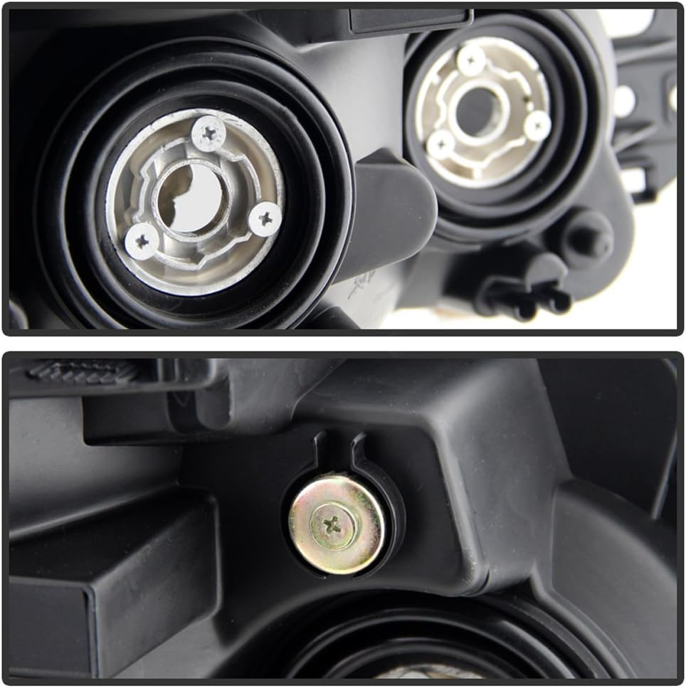 Black Smoked Headlights Set U130