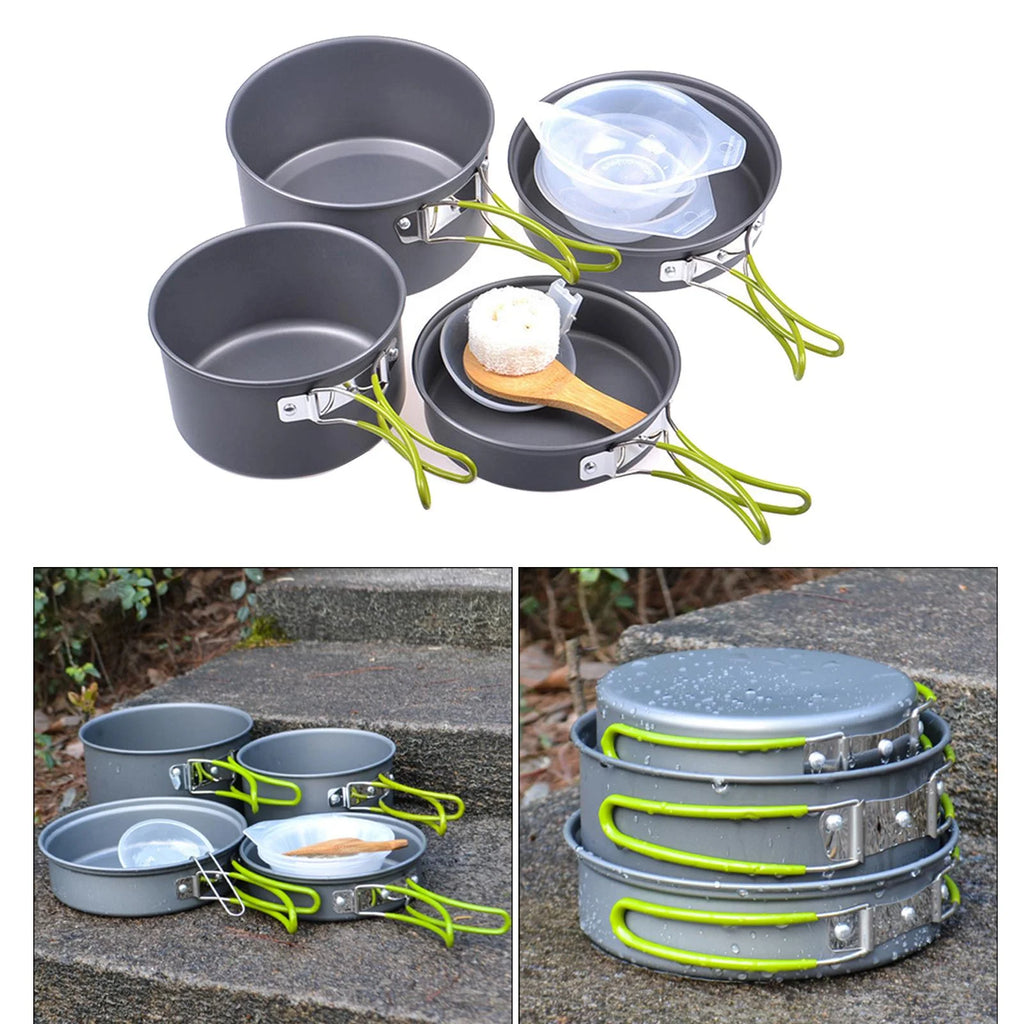 11 in 1 Portable Camping Cookware Aluminium Cooking Utensils U276