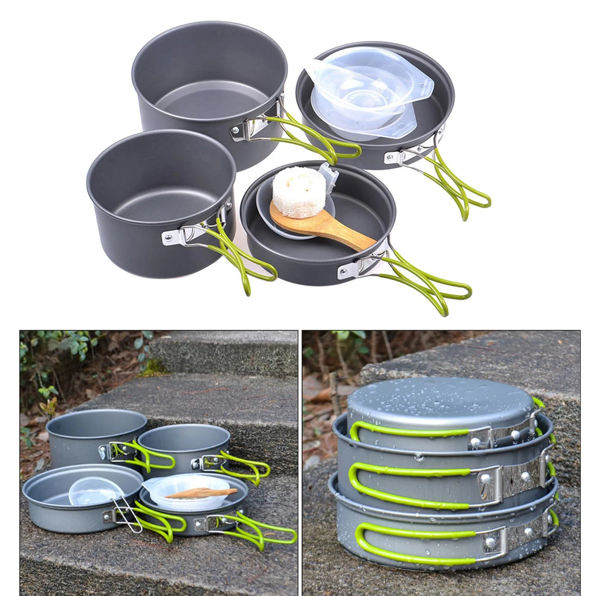 11 in 1 Portable Camping Cookware Aluminium Cooking Utensils U276