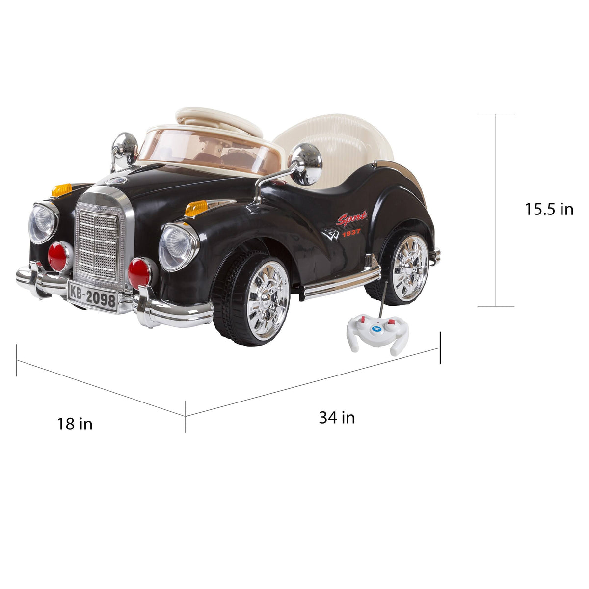 Kids Ride-On Battery Operated Classic Car J471585