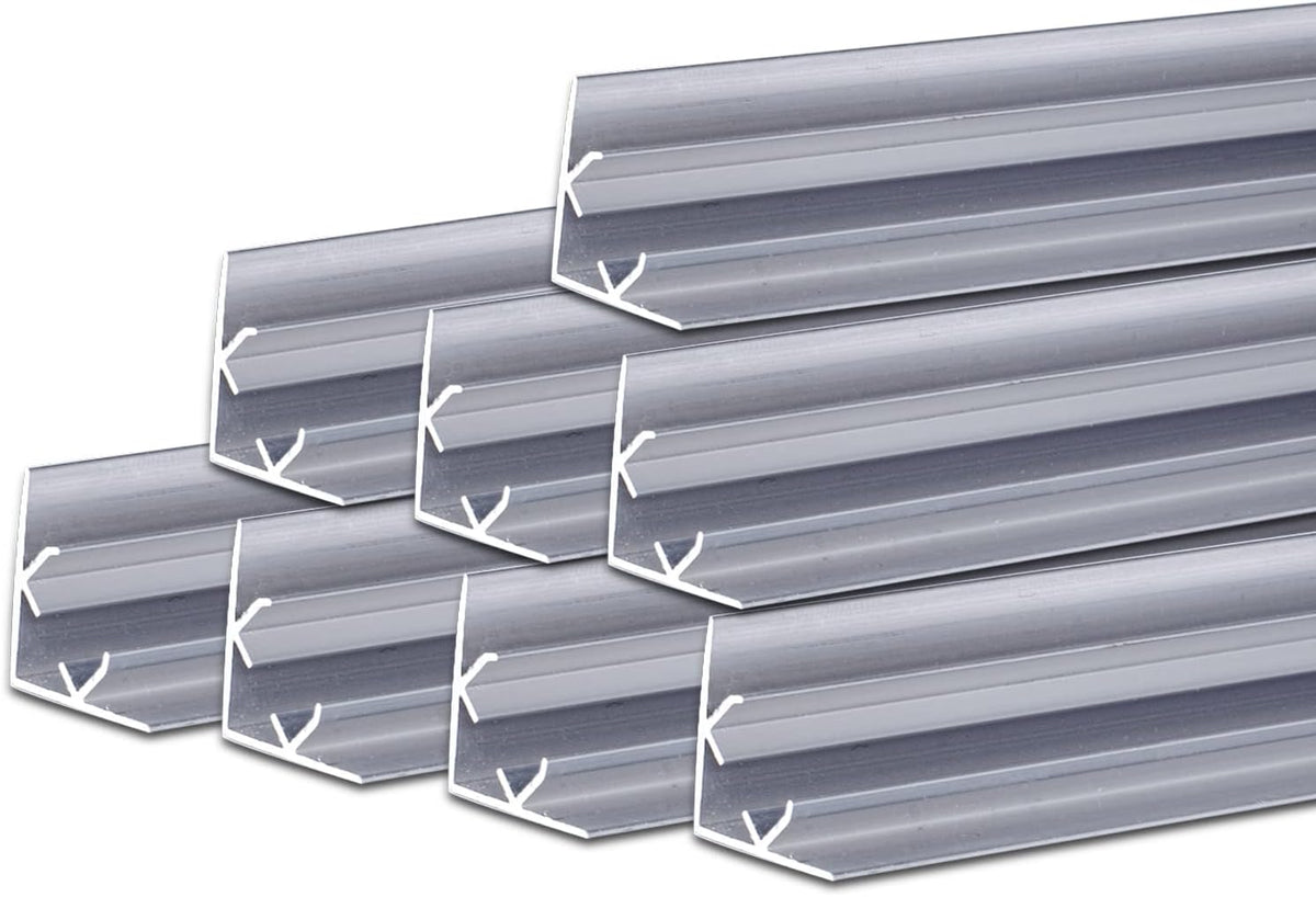 Aluminum Track Channel Mounting Bracket for LED Mini Neon Rope Lights, Pack of 8 O80947
