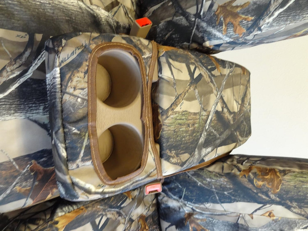 Camo Seat Covers with Adjustable Headrest and Center Console P8212