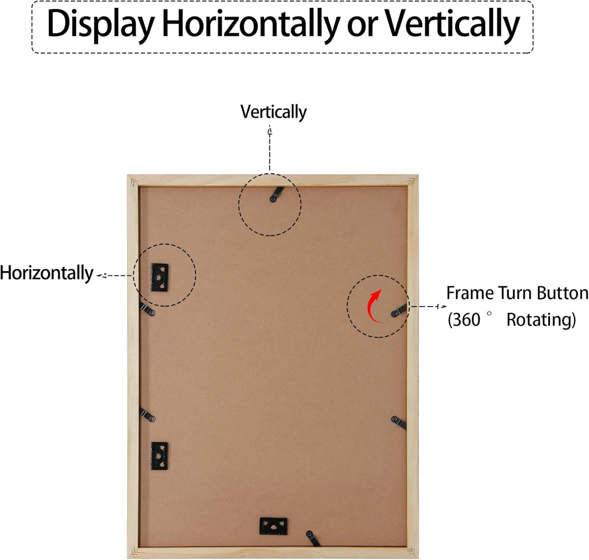 Set of 2 12x16 Black Wood Frame with White Mat A78685