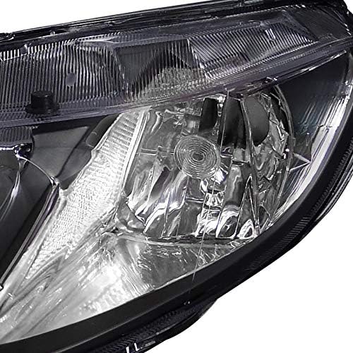 Black Headlights Lamps Pair X657