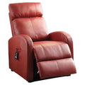 Red Faux Leather Power Lift Recliner N389