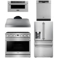 36 Gas Range, Range Hood, Refrigerator, Dishwasher and Microwave Z698372