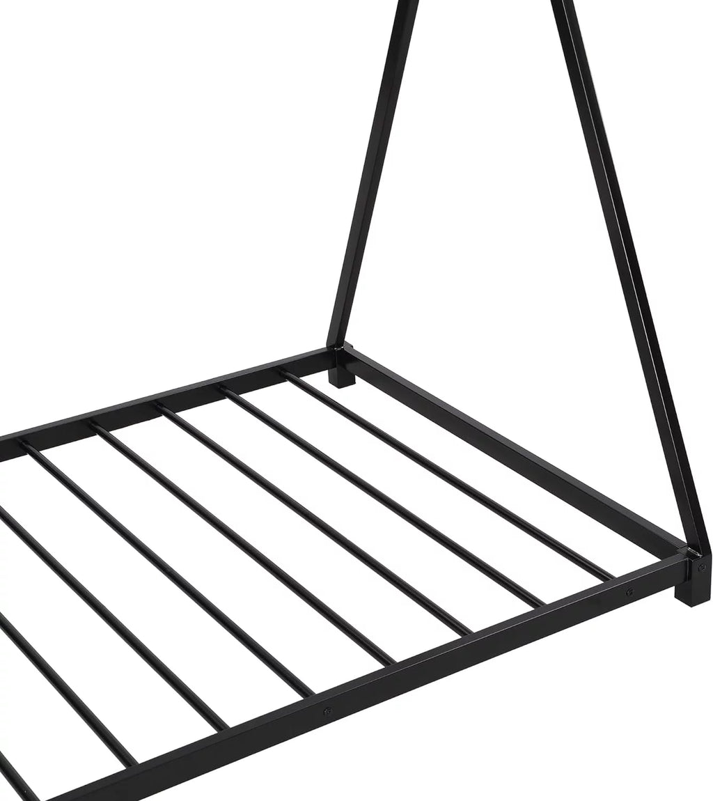 White Metal Toddler House Bed Frame S4389