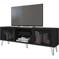 Black Mid-Century Modern TV Stand W991