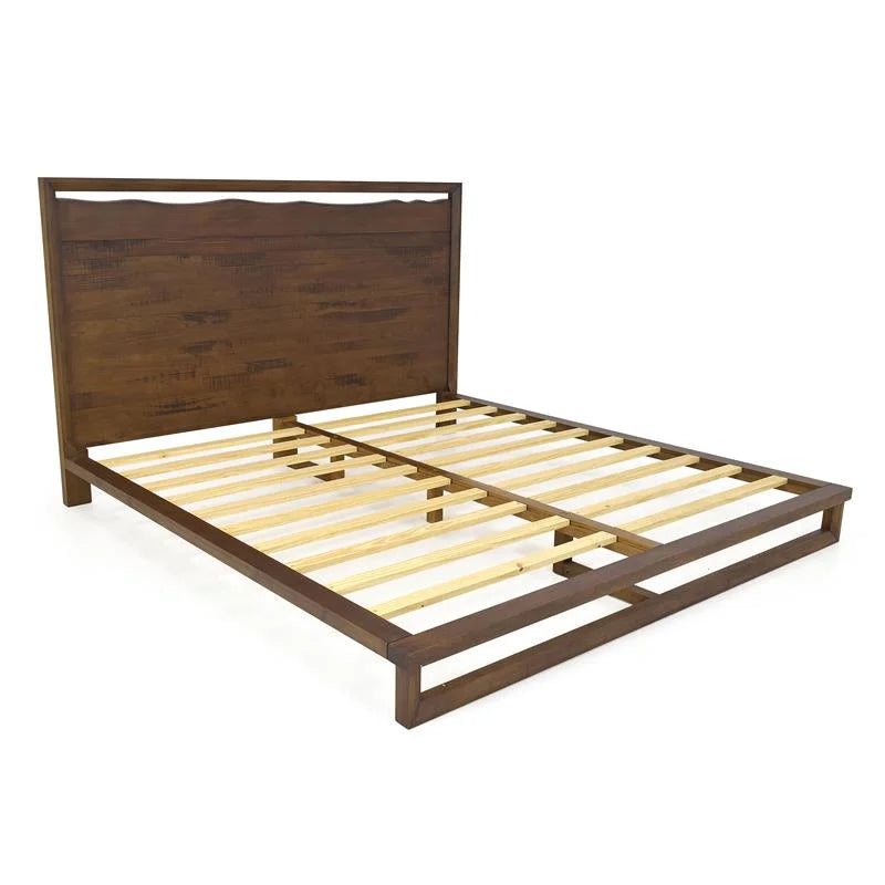 King Size Mocha Brown Wood Bedroom Set T228