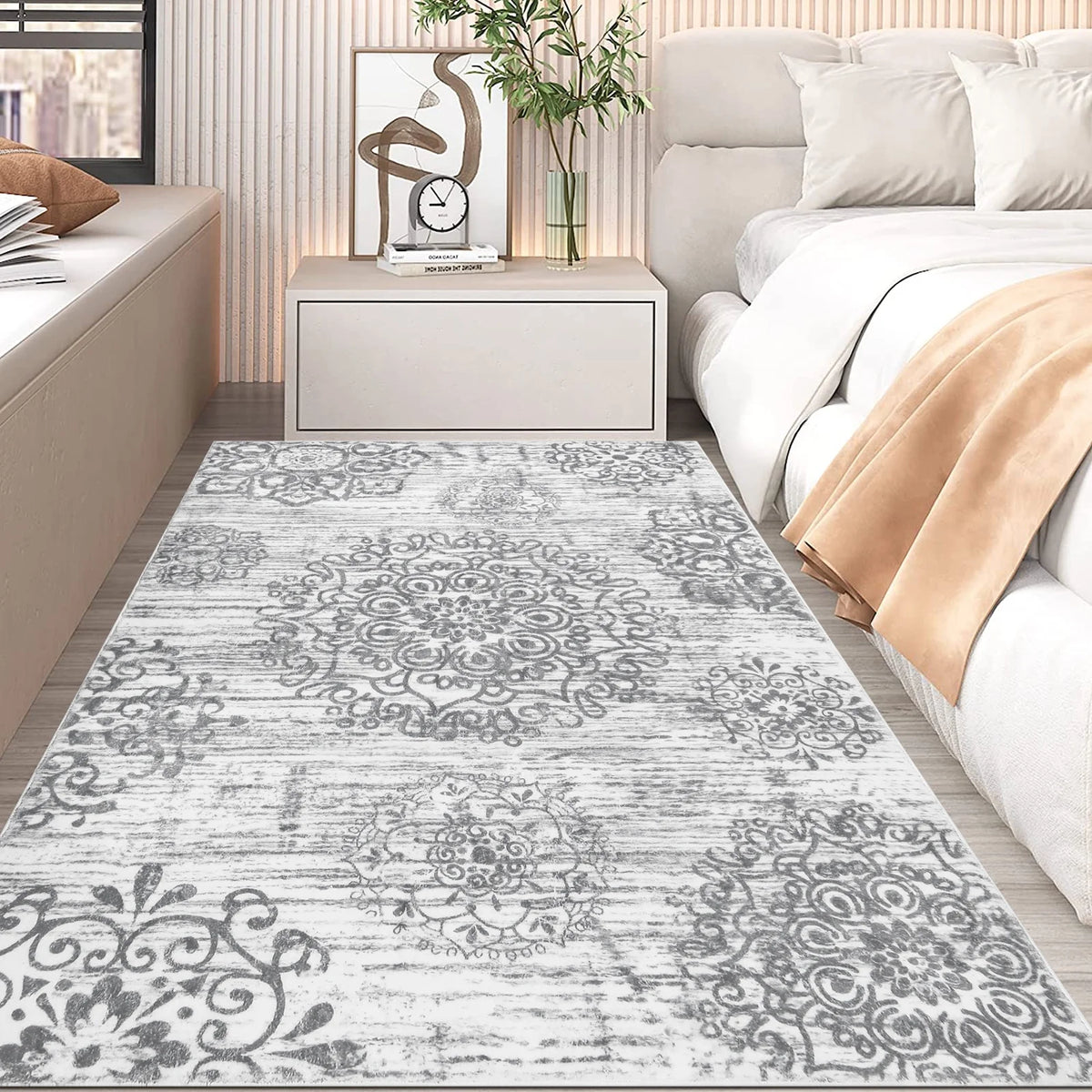 Boho Non-Slip Washable Area Rug 4'x6' A307419