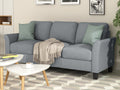 Gray Linen 3-Seat Sofa P474