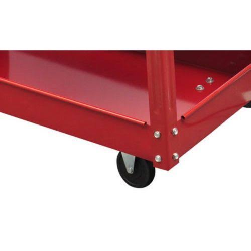 Red 2 Shelves Tool Trolley Cart B523