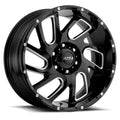 Black Milled 20x10 6x135 -25mm M343667