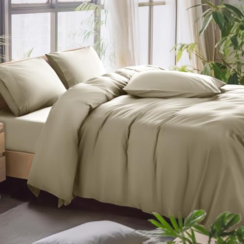 Queen Size 1000 Thread Count 100% Egyptian Cotton Sheets Set - 4 Piece (Dark Grey) W39553