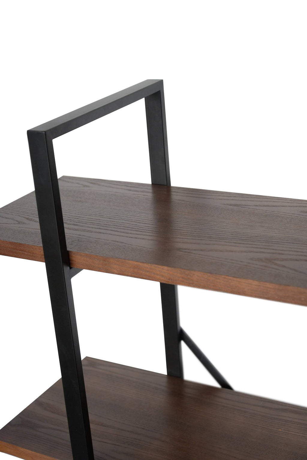 Walnut Brown 4 Shelf Etagere Bookcase A380