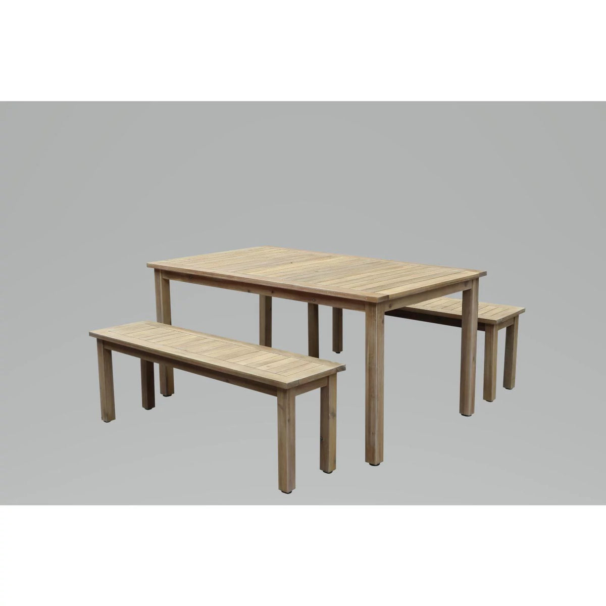 3 Piece Acacia Wood Patio Dining Set K134