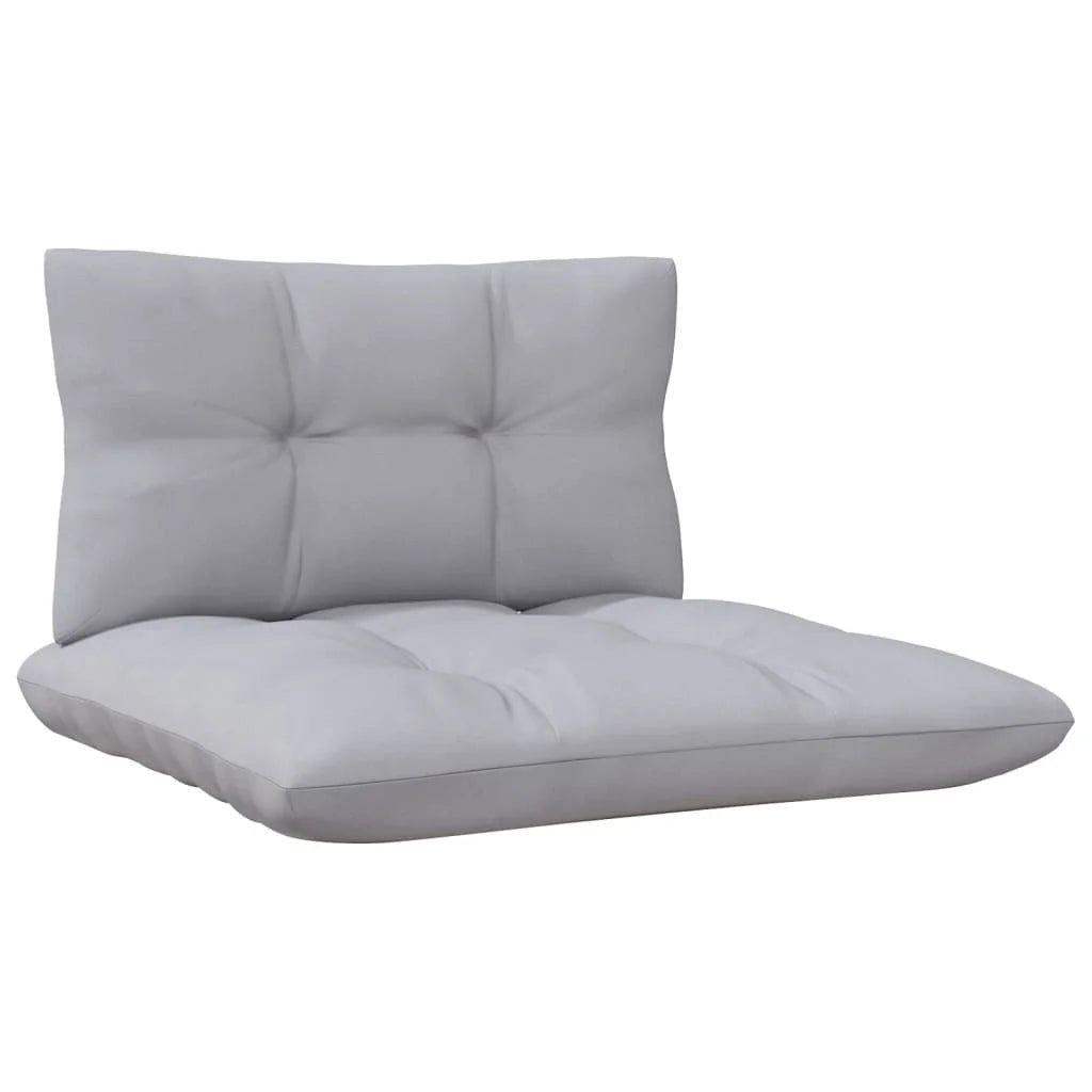 Gray Cushions Solid Pinewood 2-Seater Patio Sofa L940