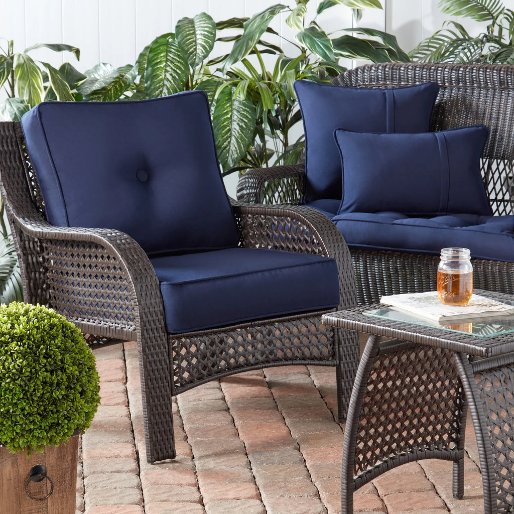 Navy 2-Piece Deep Seat Cushion Set W732