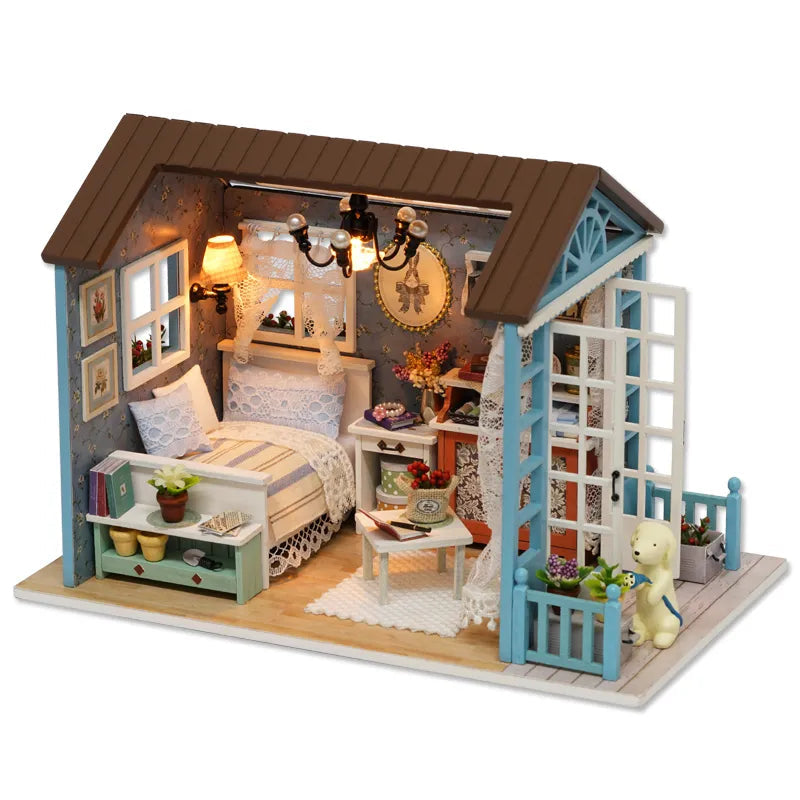 Doll House DIY Miniature Dollhouse Toy Furnitures Z5802