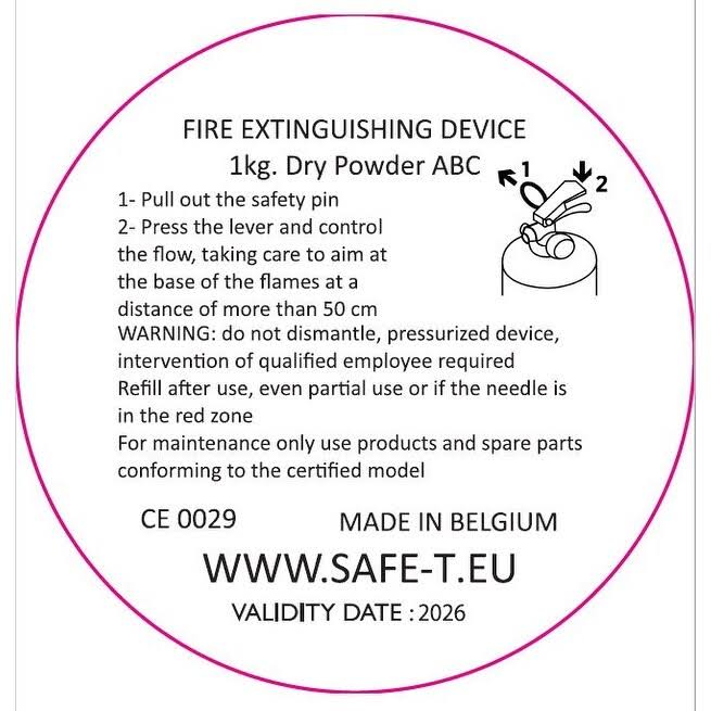 Black Fire Extinguisher Q8119