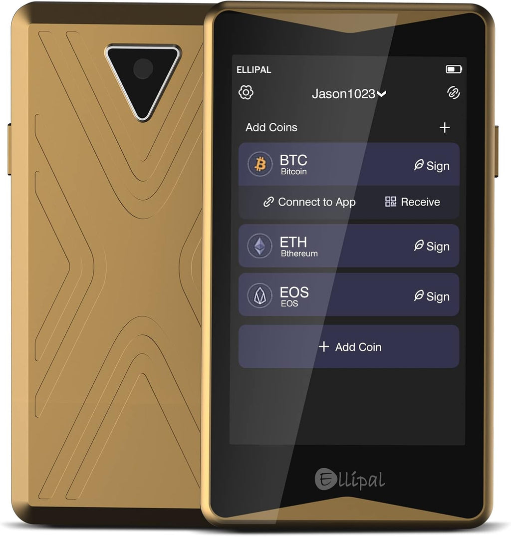 Gold Titan Cryptocurrency Hardware Wallet A3006