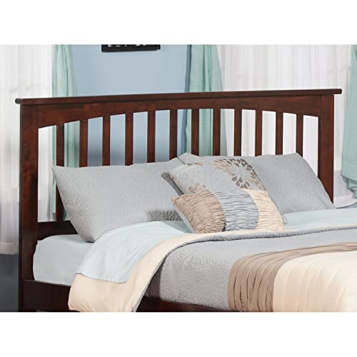 Full Size Headboard with Attachable Charger in Walnut M891