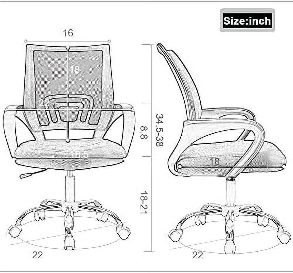 Green Mesh Ergonomic Office Chair 2 Pack E23328