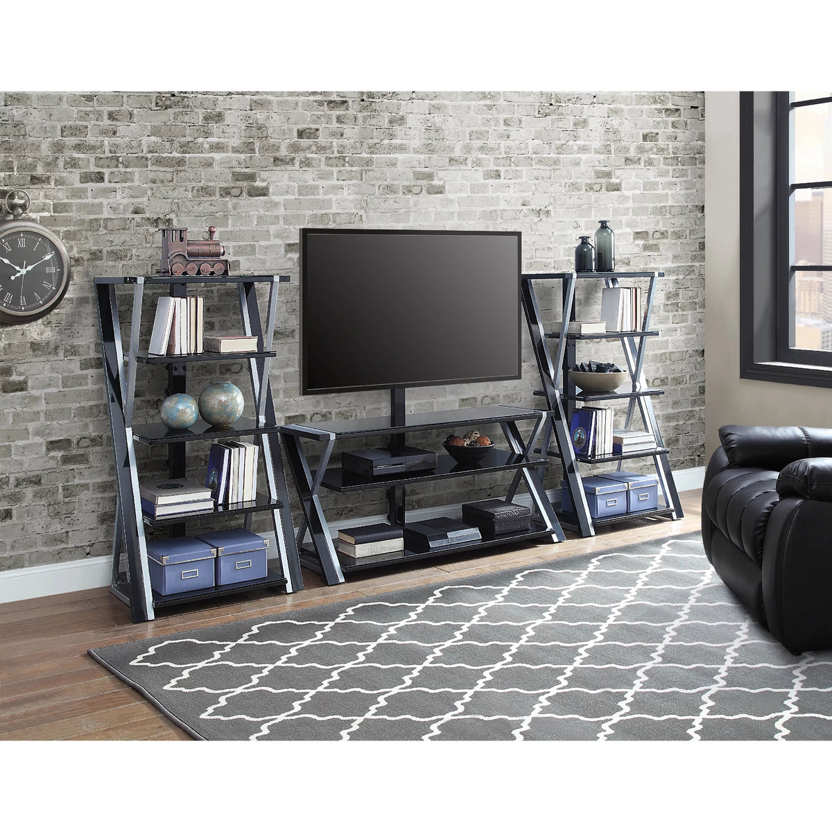 Black 3-in-1 Television Stand A5673