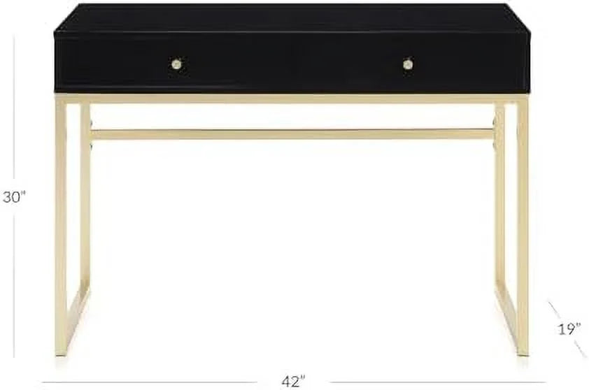 White Vanity Desk with 2 Drawers K657383
