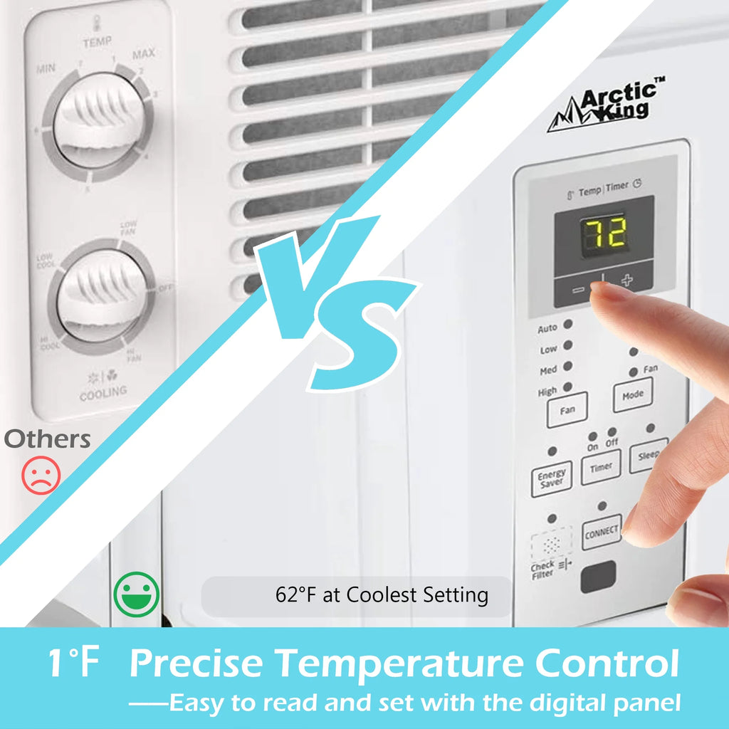 Window Air Conditioner with Digital Panel and Remote Control A154
