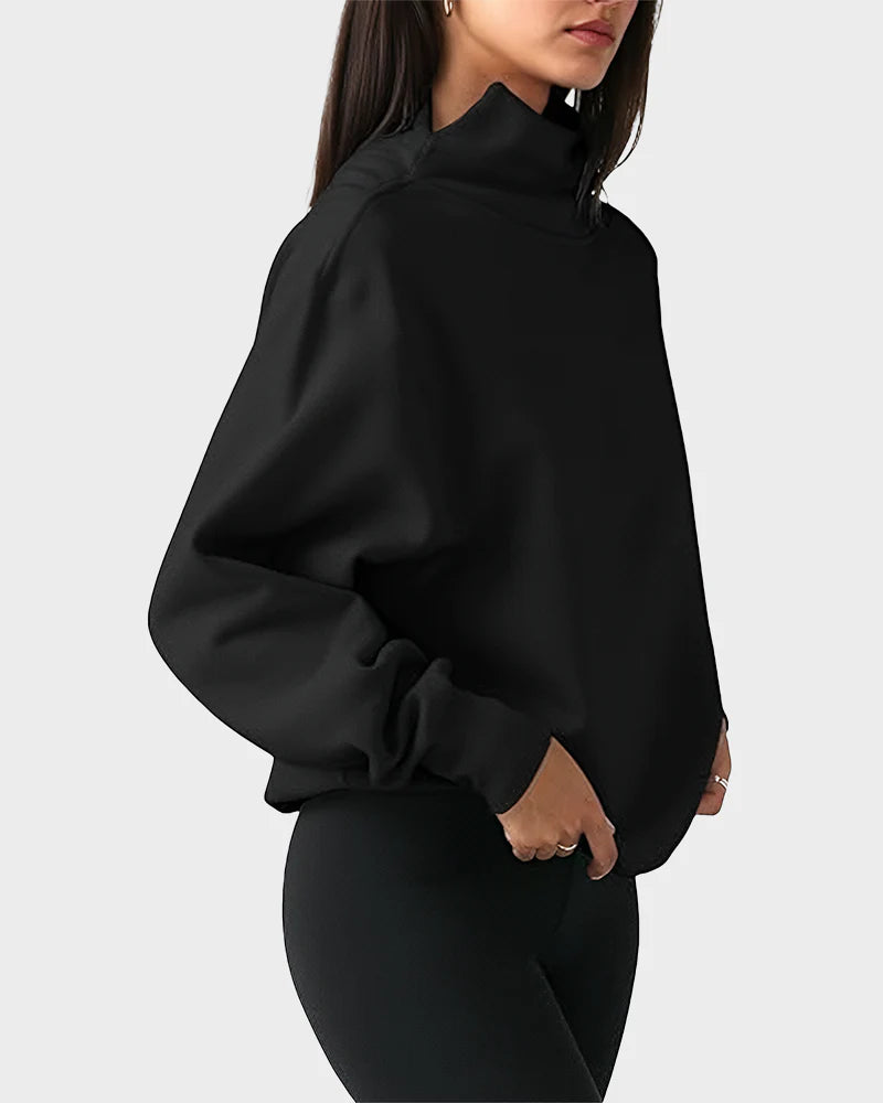 Oversized Turtleneck Sweatshirt Z416