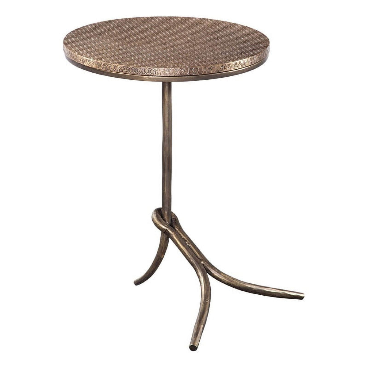 Bronze Round Metal Accent Table Y983381