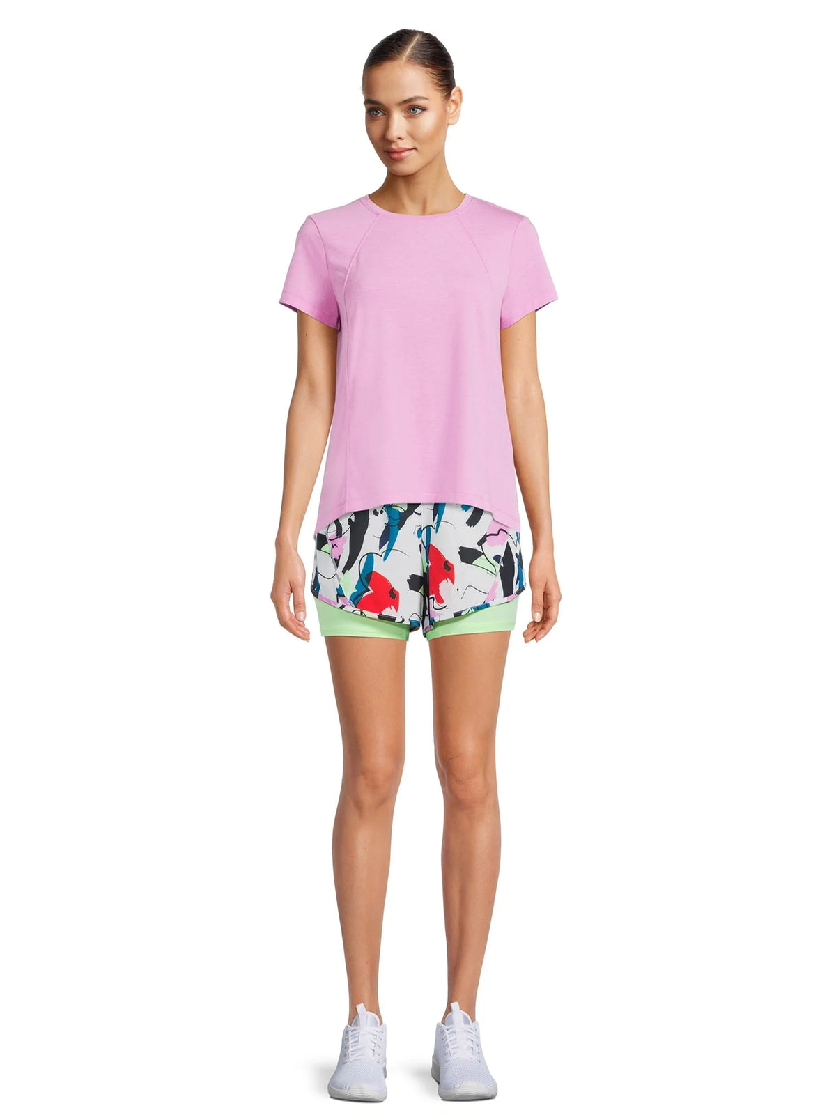 Women's Running Shorts with Bike Liner C7027