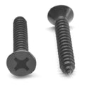 12-11 x 2 Sheet Metal Screw Phillips Flat Head Low Carbon Steel Black Oxide D6498