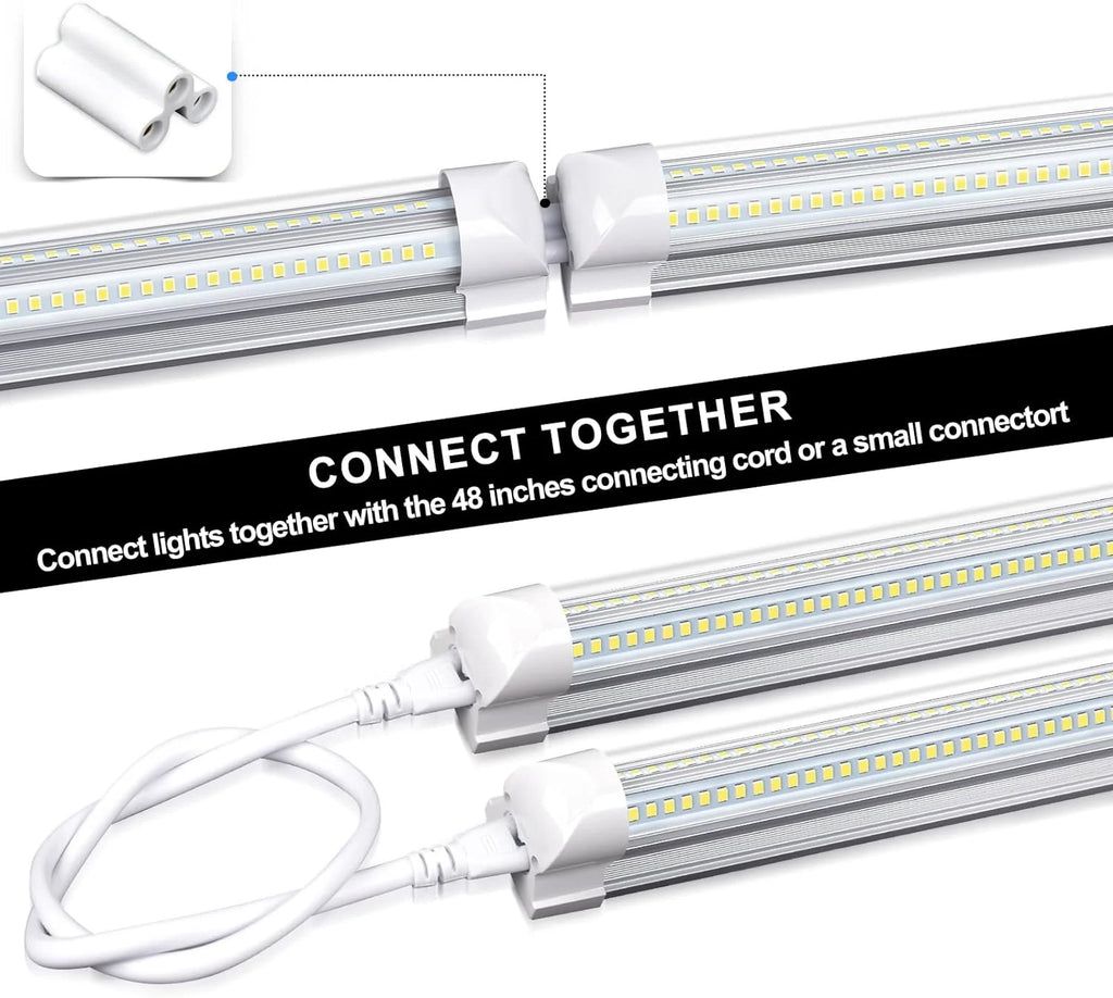 10 Pack 4FT 50W 7750Lumen 6000K LED Light Fixture Y2876
