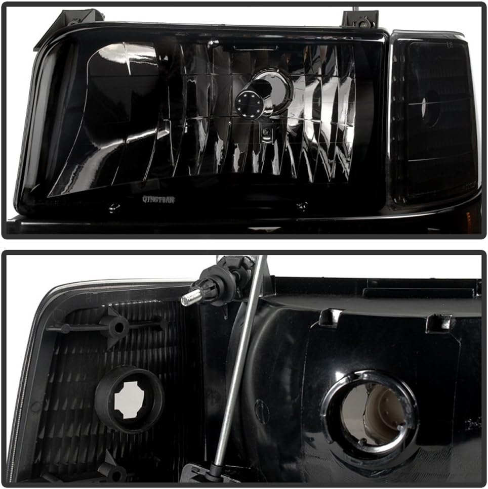 Black Smoked Headlights Bumper Corner Lamps E71169