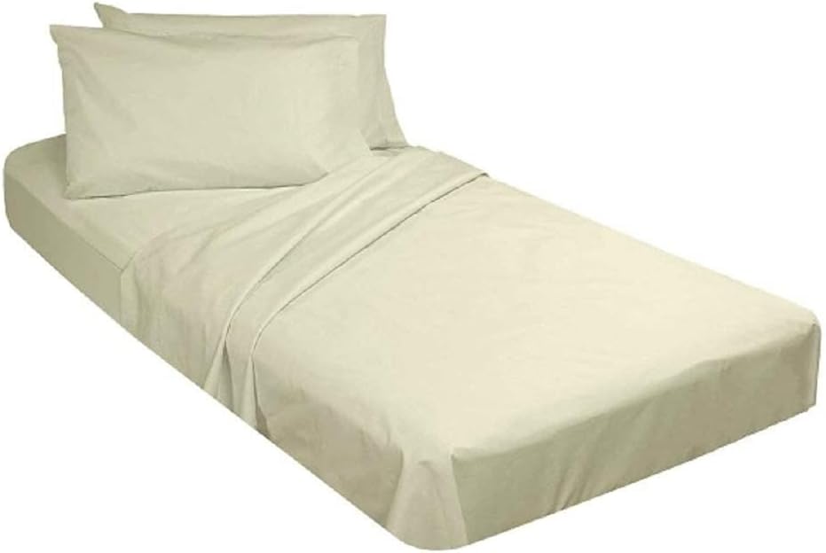 Ivory Cotton Cot Size Fitted Sheets 2 Pack E158