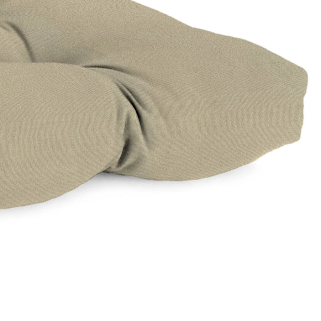 Beige Tufted Outdoor Bench Cushion B96253