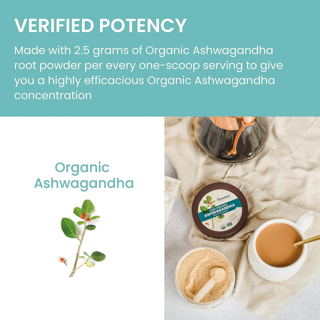 100% USDA Certified Organic Ashwagandha Root Powder Herbal Supplement, 4 Oz W3012