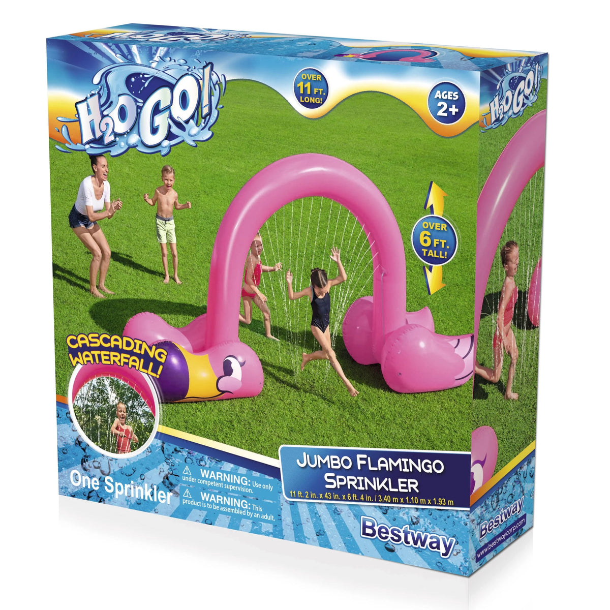 Pink Flamingo Inflatable Sprinkler Arch U47299