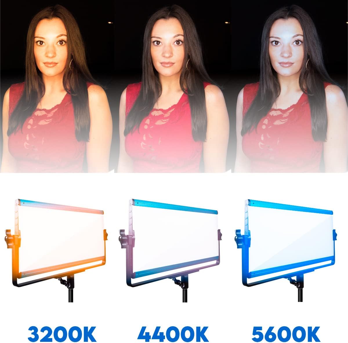 Bi-Color 3200K - 5600K LED Video Light V3195