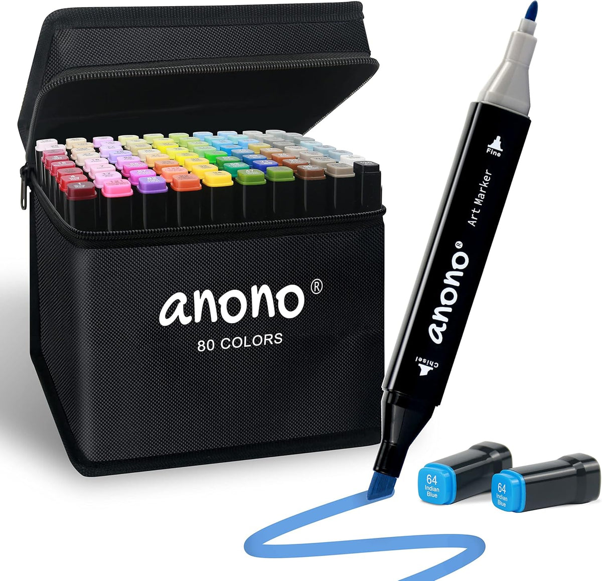 80 Colors Dual Tip Art Markers G87486