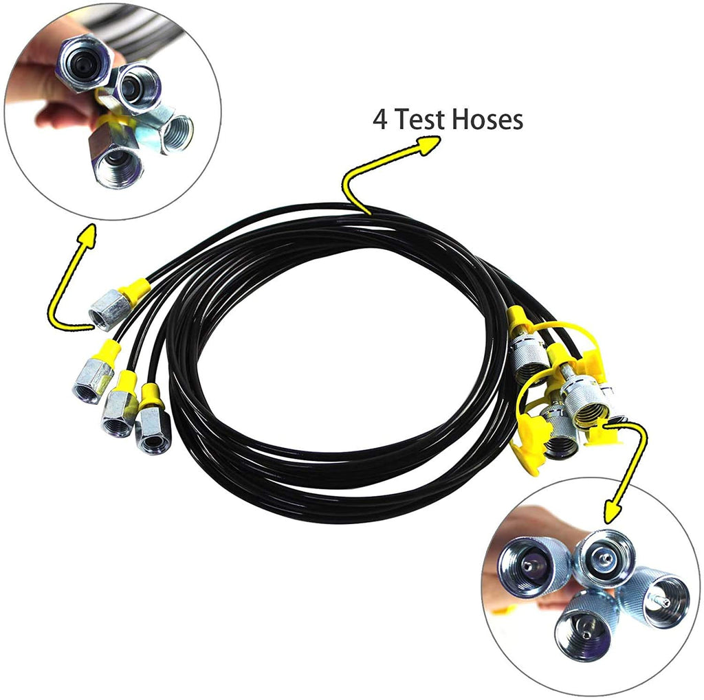 Hydraulic Test Kit with 12 Couplings, 4 Test Hoses and 3 Pressure Gauges Z560727