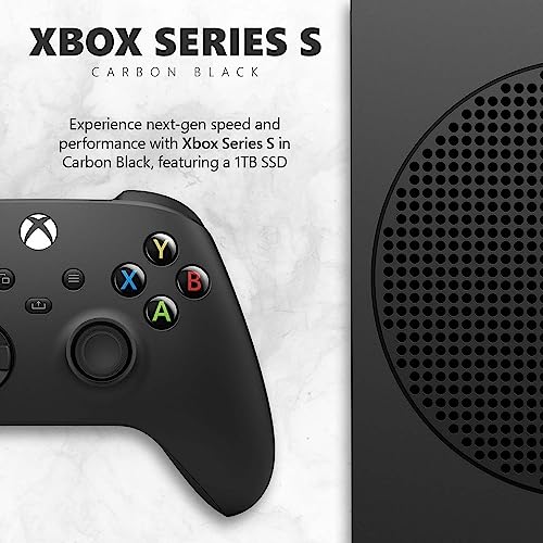Xbox Series S 1TB SSD Console Carbon Black with Wireless Controller E892767